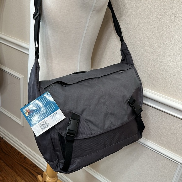 Rick Steves LAPTOP MESSENGER BAG - grey/blk - Picture 2 of 16